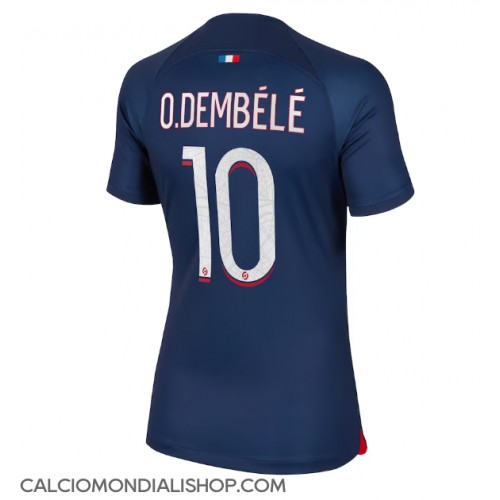 Maglie da calcio Paris Saint-Germain Ousmane Dembele #10 Prima Maglia Femminile 2023-24 Manica Corta